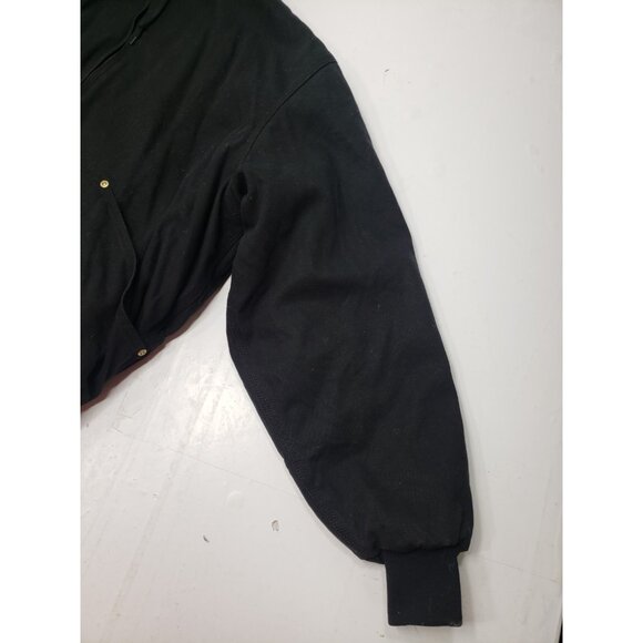 Walls Blizzard Pruf Mens Black Quilted Lined Hooded Work Jacket Size Large Tall - Picture 10 of 16